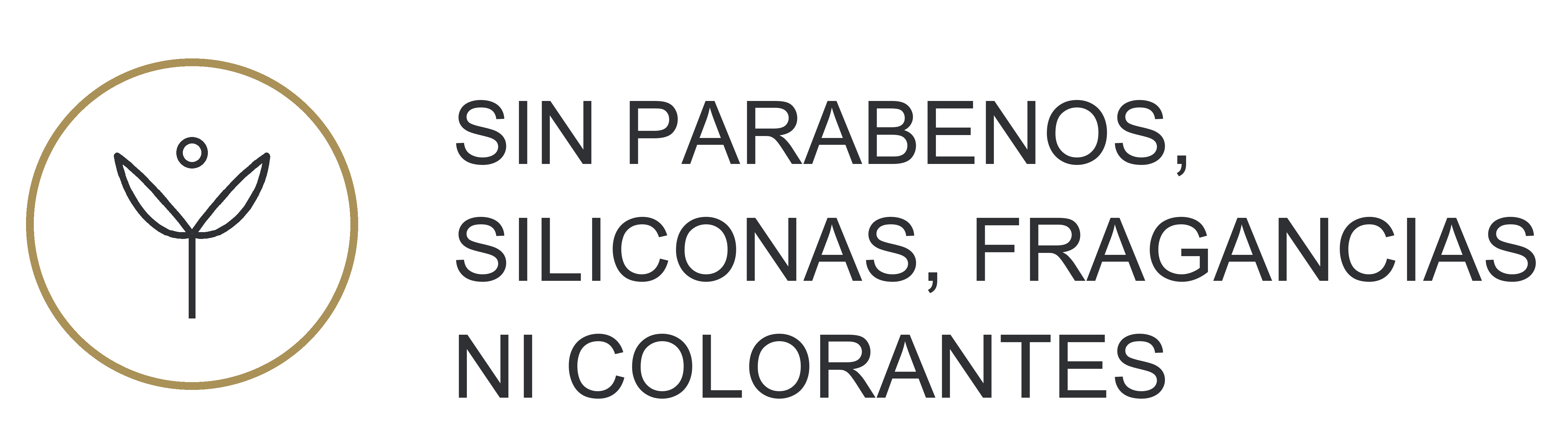 Sin parabenos, siliconas, fragancias ni colorantes